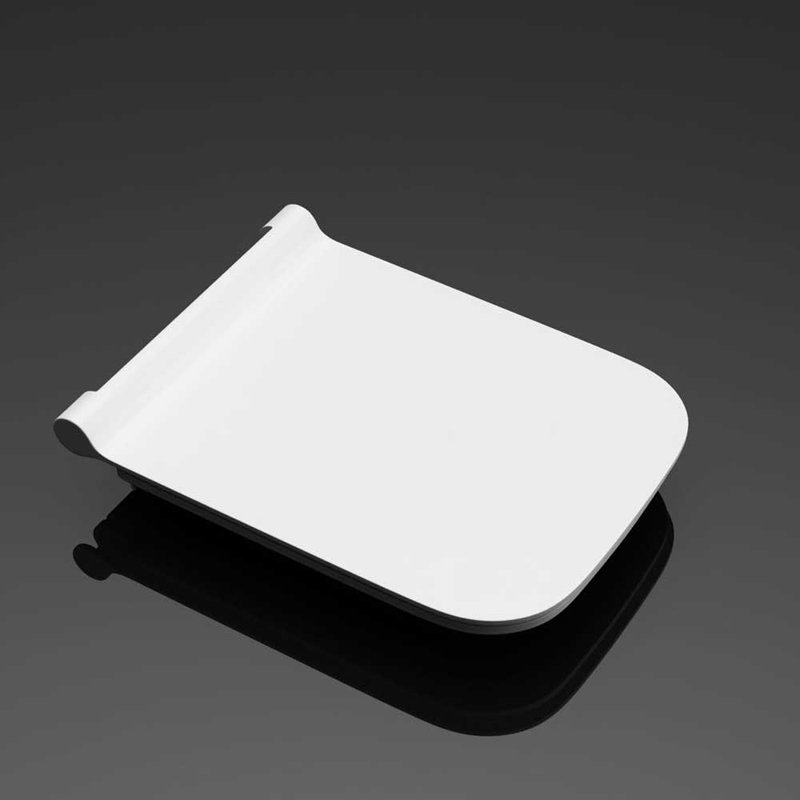  Soft Close Toilet Seat Square Shape Ultra Slim Design Quick Release 352 x 444 x 20mm (WxDxH)