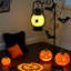 Décoration de fête d'Halloween citrouille d'Halloween lampe de fantôme avec crochet, un cadeau sacré pour la famille et les amis