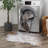 KATINE Modern Abstract Machine Washable Area Rug Brown Silver/Ivory-78312992