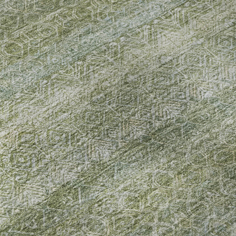 Premium Machine Washable Mayfield AMF2105 Striped Rug, 8' x 10', Sage