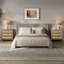 Pomodoro Boho-Inspired Rattan Nightstand With 3-Drawer-922203694