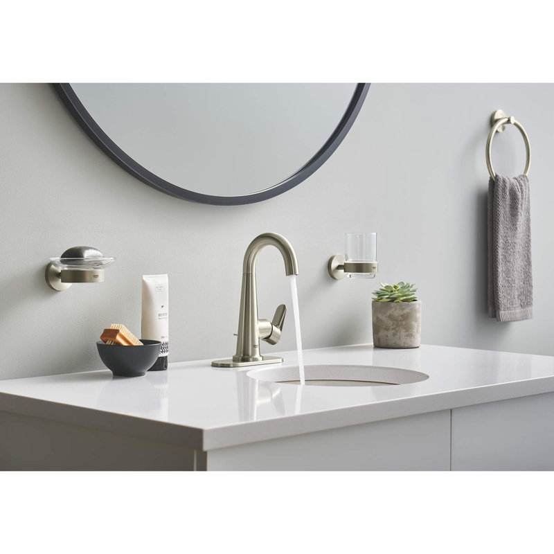 Essentials Tumbler Holder, Brushed Nickel Infinity