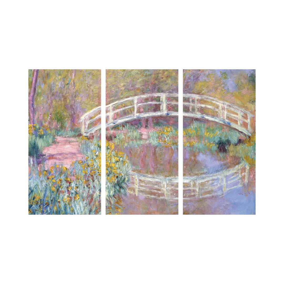 Brücke in Monets Garten, 1895-96 von Claude Monet - Galerie-verpackte Leinwand Giclée auf Leinwand ohne Rahmen