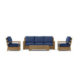 Madera Outdoor 4 - Piece Teak Conversation Set