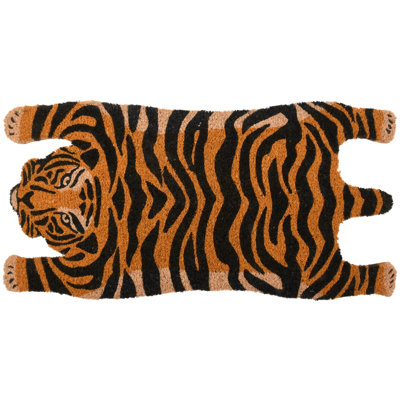 Doormat Coir Tiger Shape