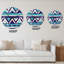 Horloge murale moderne en zigzag-1220010784