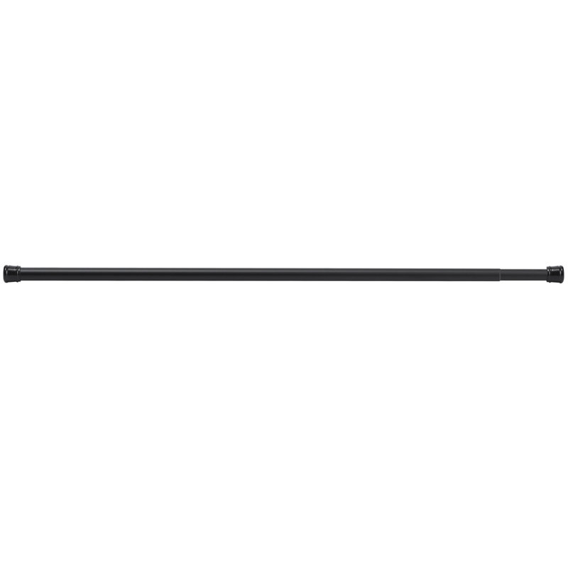 Adjustable Shower Rod in Matte Black, 86"