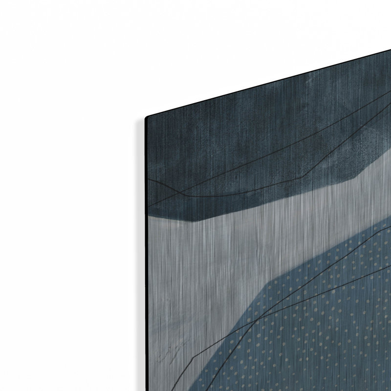  «Adjacent Abstraction 1» par Emma Scarvey, art mural en métal, 12 po x 12 po, H 12 po x l 12 po