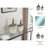 Saket Glass Bottles With Metal Topper