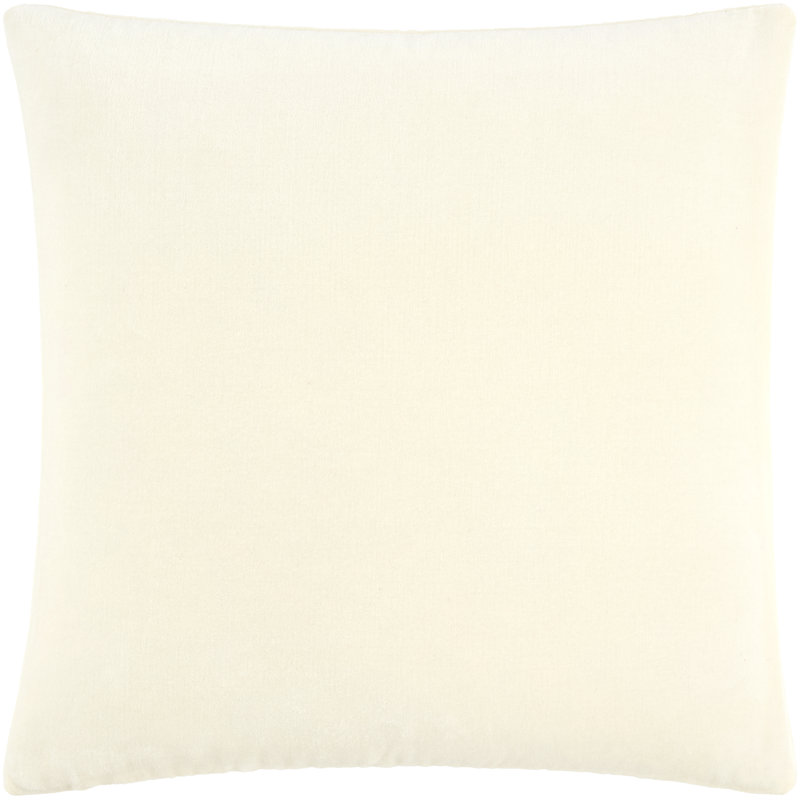 Coussin décoratif Elton, Housse de coussin seulement - sans coussin, Square 22", White