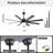 Brixham 52 Inch Large Ceiling Fan With Dimmable Led Light 8 Abs Blades Smart Remote Control Reversible Dc Motor For Living Room-114230742