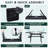 Lightweight Folding Camping Table with 4 Side Tables & Mesh Net for BBQ, Grill, and Outdoor Use