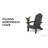 All Weather Outdoor HIPS Plastic Folding Adirondack Chair Fire Pit Chairs Oversized Patio Chair-66881827