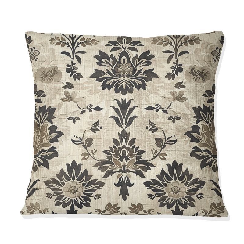 Coussin Brown, H 16 po x l 16 po, Carrée