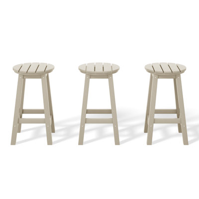 Tabouret de comptoir rond 24 po Laguna (ensemble de 3)