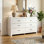 Commode à six tiroirs de style rustique