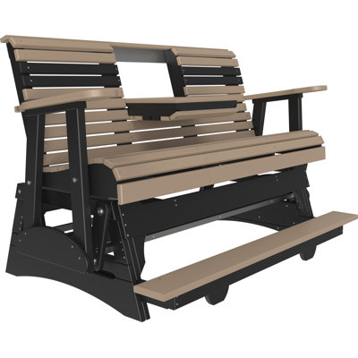 Banc d'extérieur coulissant en polywood