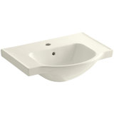 Veer Ceramic Pedestal Bathroom Sink with Overflow