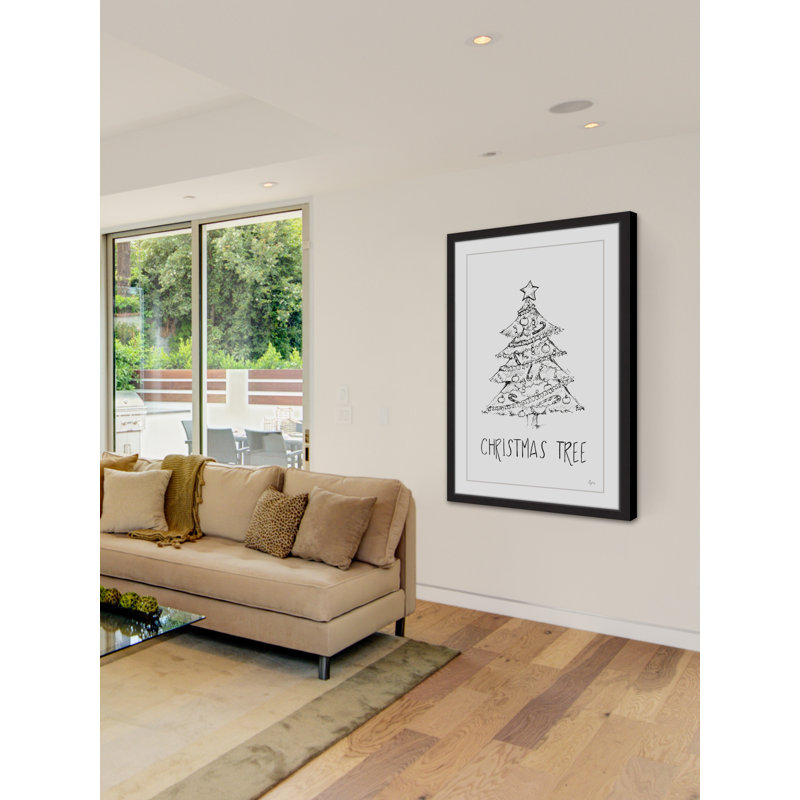 « my favori tree », reproduction d’art encadrée, l 12 po x H 18 po x P 1,5 po