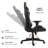 Inbox Zero Gaming Chair With Zodiac Star Sign Poker Crown Adjustable Reclining Ergonomic Swiveling PC & Racing Game Chair in Black