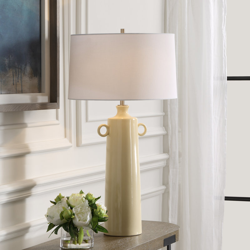 Deira Pale Yellow Table Lamp
