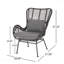 Ensemble de 2 chaises de patio en osier avec coussins Tapscott