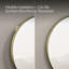 Verdera 24 in Round Framed Medicine Cabinet, Surface Mount or Recessed-1840685304
