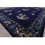 Tapis bleu marine en laine touffeté à la main bleu marine Art Déco-1869044178