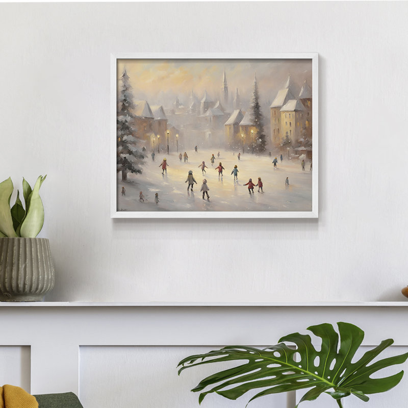 Paysages rétro-CII - reproduction encadrée, H 11 po x l 14 po, Blanc