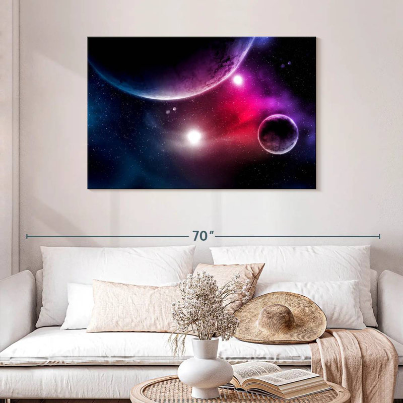 Oberle Stars And Planets, 26" H x 39" W