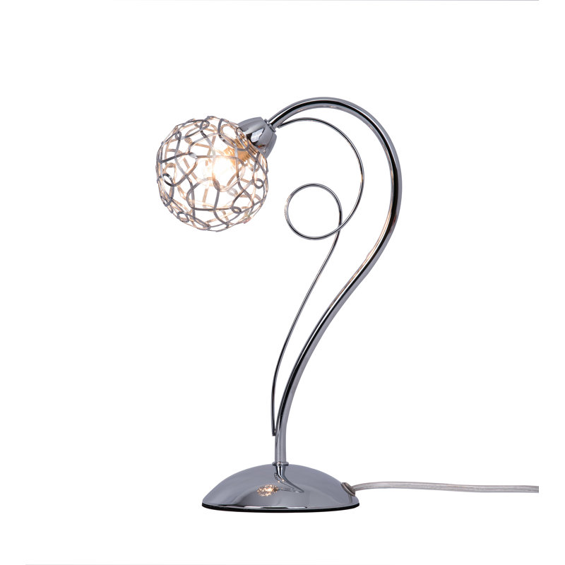 Pawlak Metal Arched Lamp, Polished Chrome