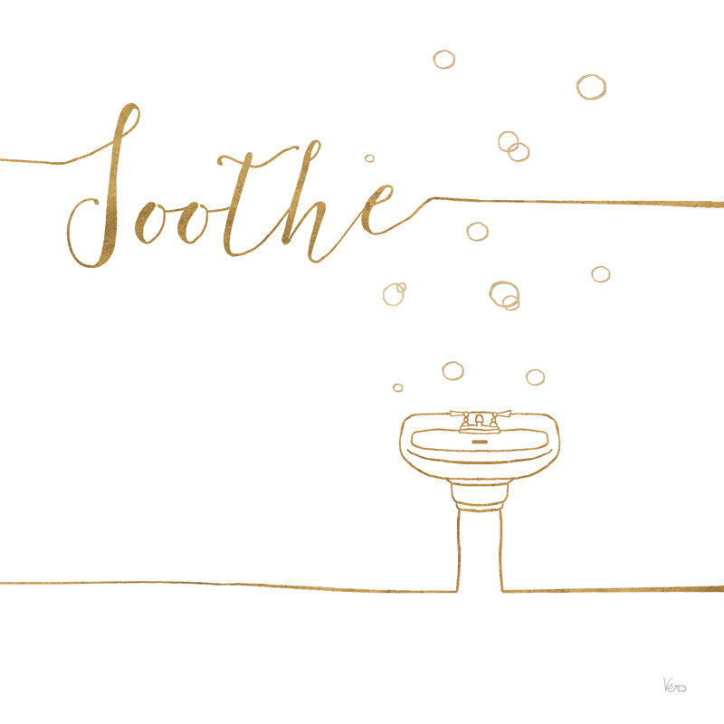 Underline Bath VIII by Veronique Charron - No Frame Print on Canvas, 76cm H x 76cm W x 3.8cm D