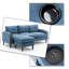 Contemporary Classic Reversible Modular L-Shaped 3-Seater Sectional Sofa-92773994