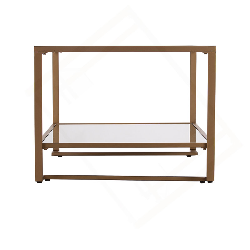 Glass-Top Cocktail Table