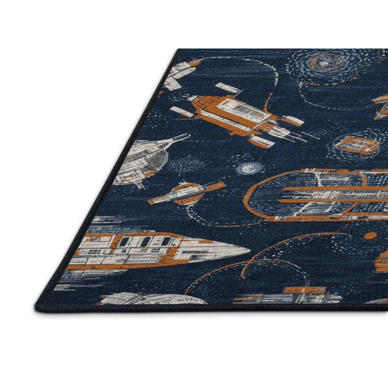 Tapis de transport gris lavable à la machine, Rond 6 pi