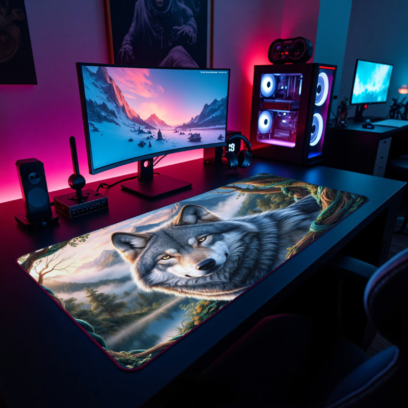 Polyester Desk Pad, 23.6x13.8