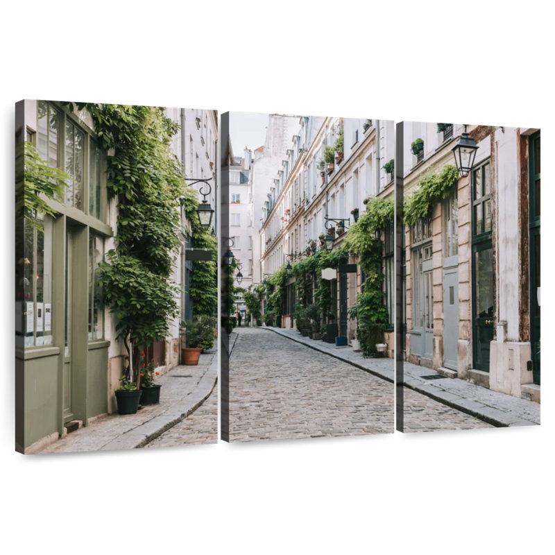 Sirci pavé rue de Paris, H 48 po x l 74 po
