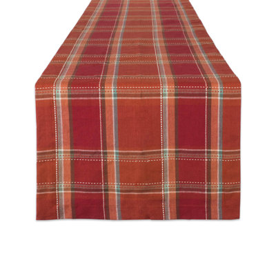 Culley Plaid 100% Cotton Thanksgiving Table Runner
