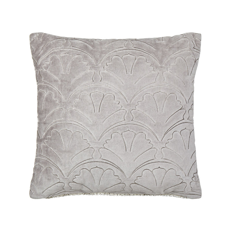 Amity Geometric Grey Square Cushion