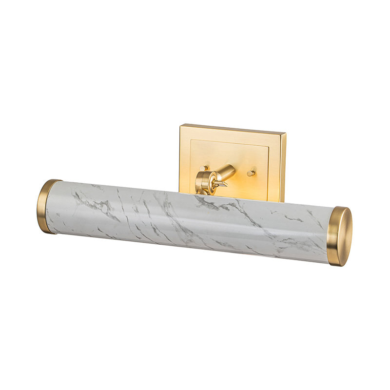 Lumière moyenne pour tableau, Laiton poli / laiton / satin