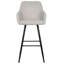 Aba Upholstered Bar Stool with Steel Frame-670517586