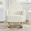Chaise berçante d'appoint avec coussin
