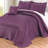 4 Piece Matte Satin Bedspread Set-373532796-373532795