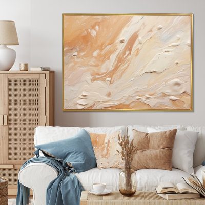 " Cream Marbled Melody I "