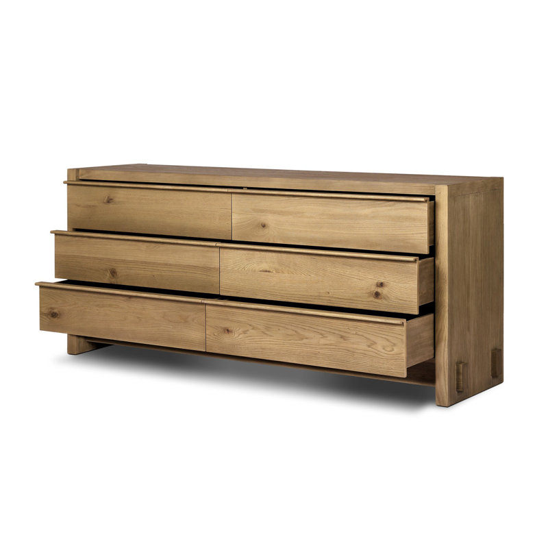 ARAMIS 6 - Drawer Dresser, Sandy Oak Resawn