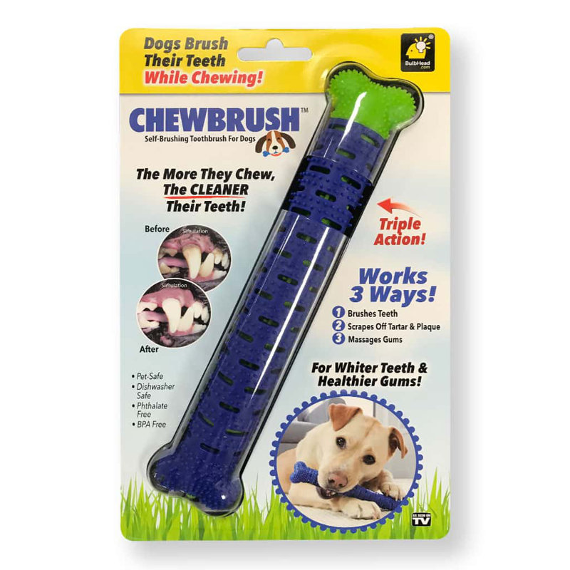 Chewbrush, 9.8" H x 6" W x 1" D