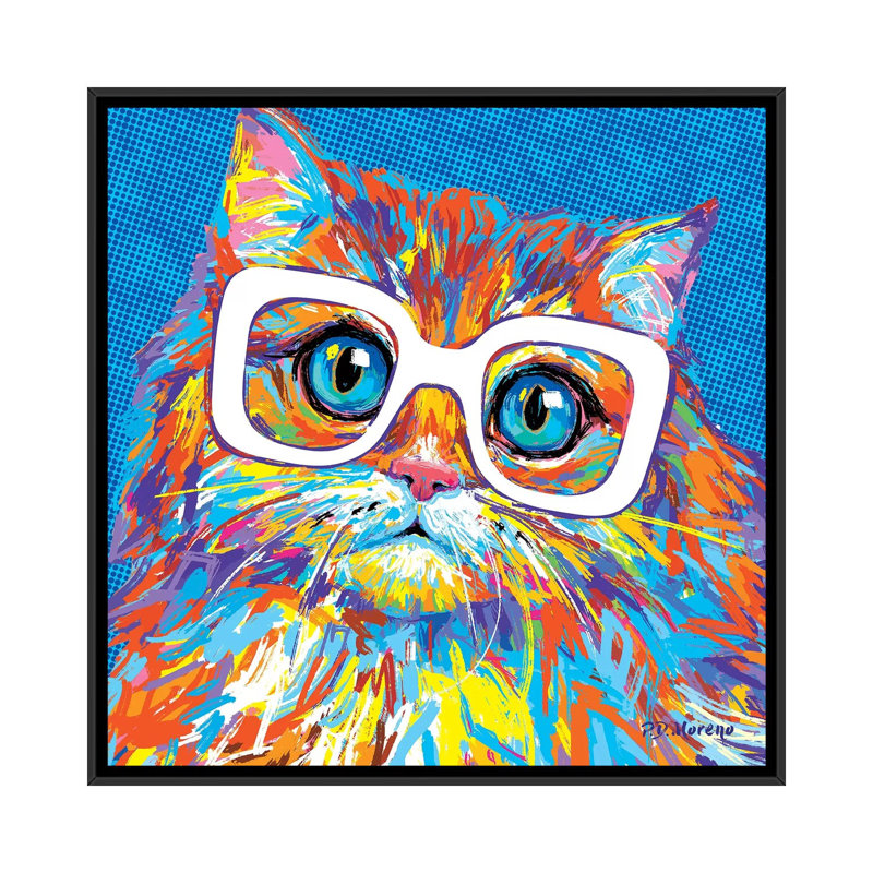 Nancy 1 Piece Wall Art on Canvas, 66.04 cm H x 66.04 cm W, Black Framed