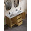 Ensemble de meuble-lavabo moderne 60 po avec évier encastré et dosseret Maxbano-1130403439