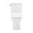Carre One-Piece Square Toilet Left Side Flush Handle Toilet 1.28 gpf