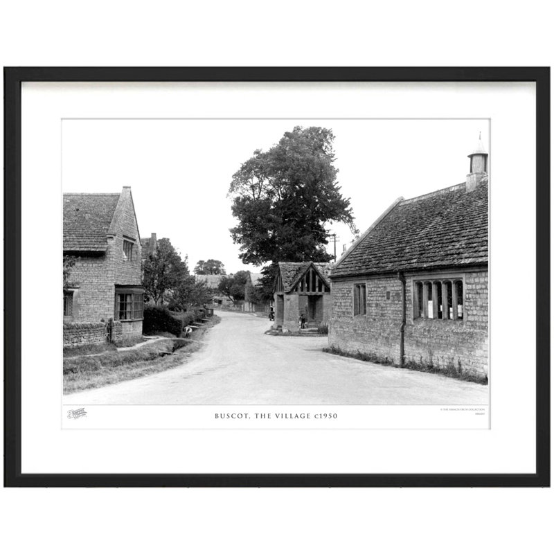 Buscot, The Village C1950 by Francis Frith - Single Picture Frame Print, 40cm H x 50cm W x 2.3cm D